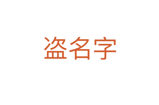 盗名字