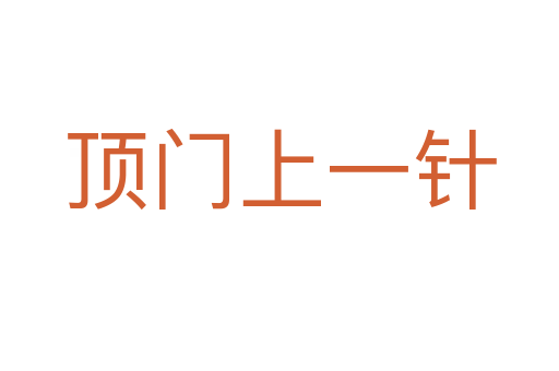 顶门上一针